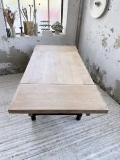 Table de ferme en chêne avec rallonges