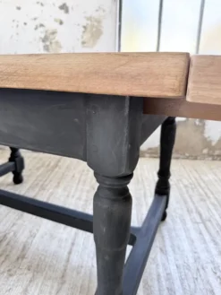 Table de ferme en chêne avec rallonges