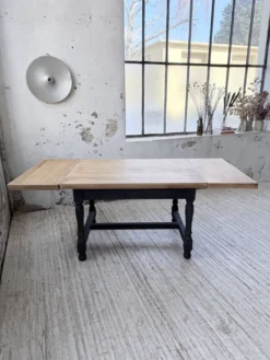 Table de ferme en chêne avec rallonges