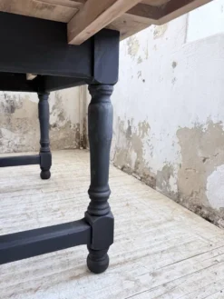 Table de ferme en chêne avec rallonges