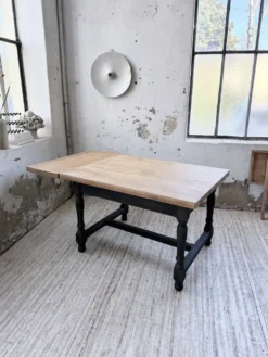Table de ferme en chêne avec rallonges