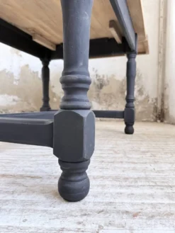 Table de ferme en chêne avec rallonges