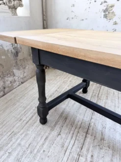 Table de ferme en chêne avec rallonges