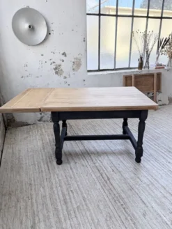 Table de ferme en chêne avec rallonges