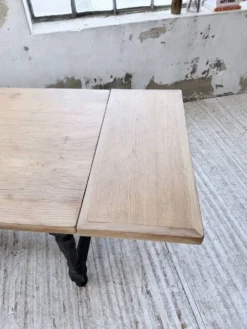Table de ferme en chêne avec rallonges