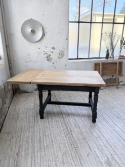 Table de ferme en chêne avec rallonges