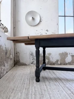 Table de ferme en chêne avec rallonges