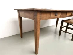 Table de ferme en chêne massif, années 30