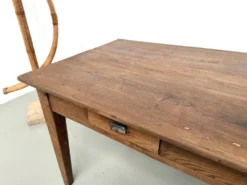 Table de ferme en chêne massif, années 30