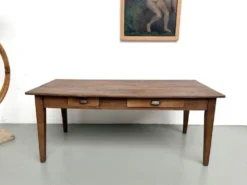 Table de ferme en chêne massif, années 30