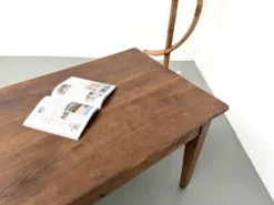 Table de ferme en chêne massif, années 30