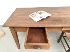 Table de ferme en chêne massif, années 30