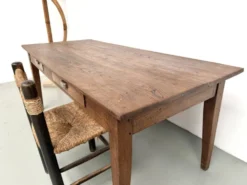 Table de ferme en chêne massif, années 30