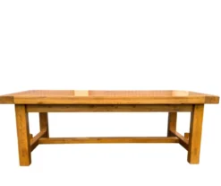Table de ferme en chêne massif avec rallonges 2m20/3m20
