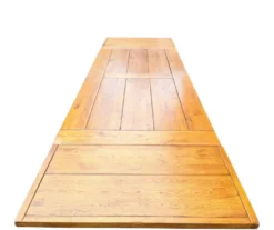 Table de ferme en chêne massif avec rallonges 2m20/3m20