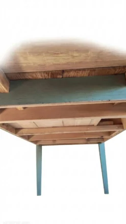 Table de ferme en chêne massif ,2 tiroirs, 2 rallonges,