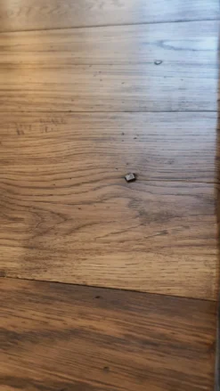 Table de ferme en chêne massif ,2 tiroirs, 2 rallonges,