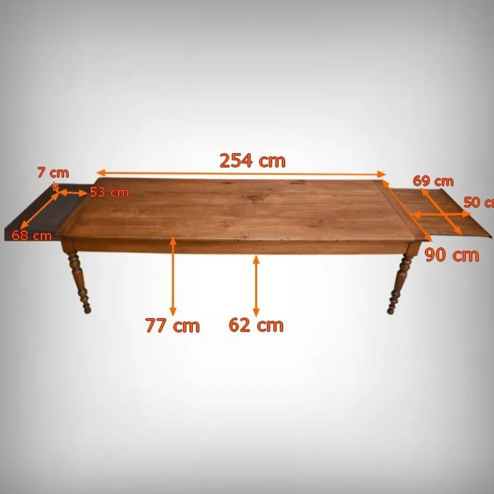 Table de Ferme en Merisier, style Louis Philippe – Milieu XIXe