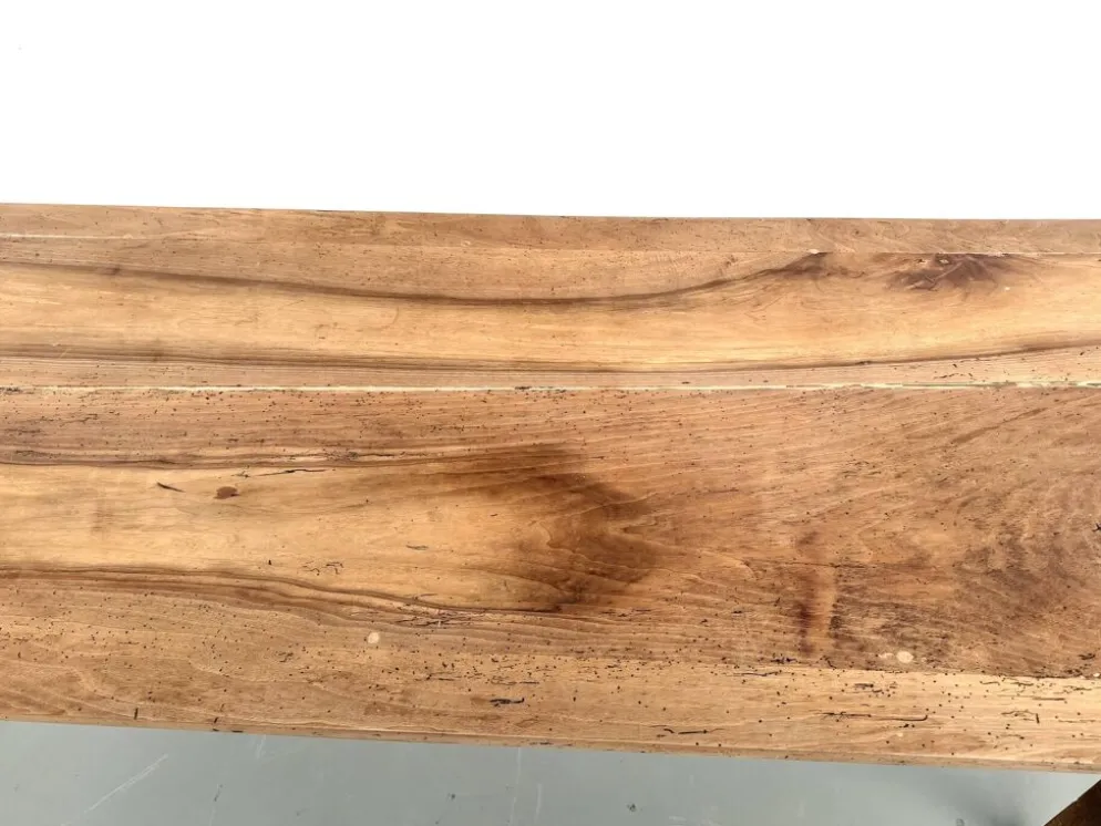 Table de ferme en noyer massif, années 50