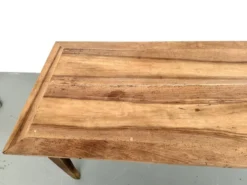 Table de ferme en noyer massif, années 50