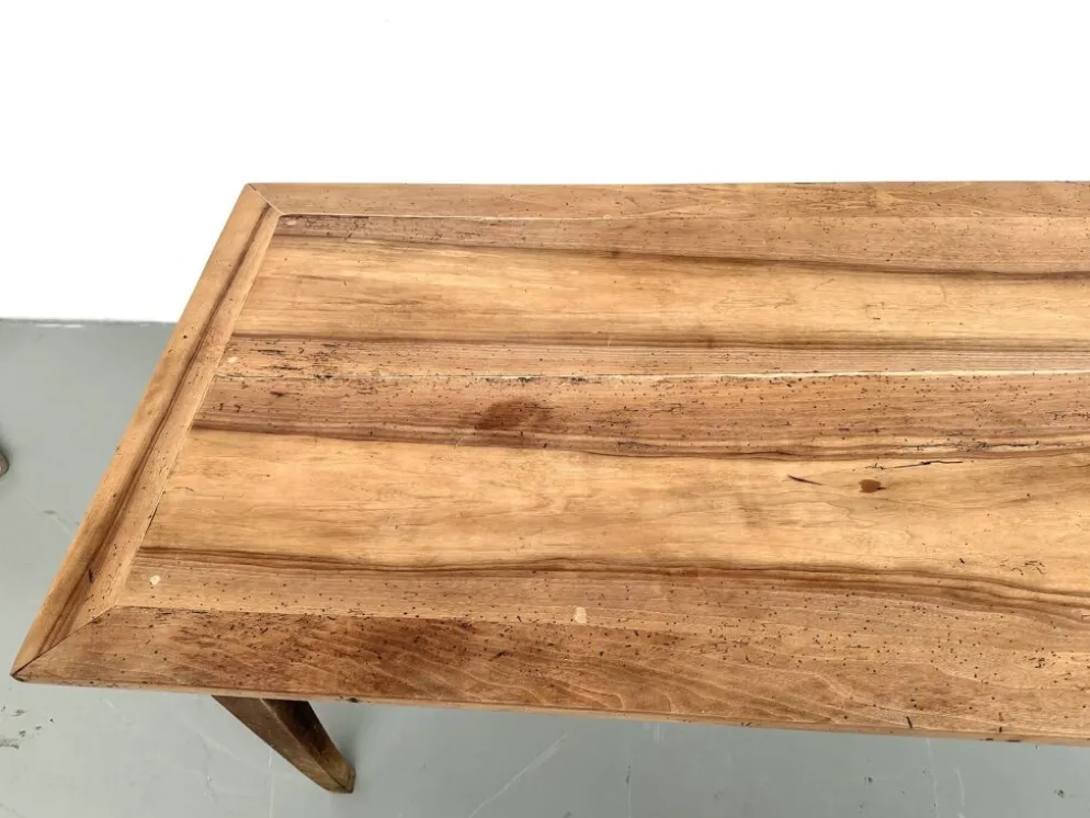 Table de ferme en noyer massif, années 50
