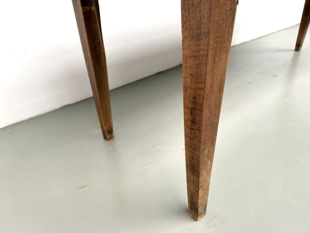 Table de ferme en noyer massif, années 50