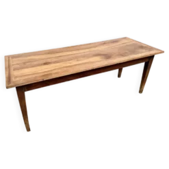 Table de ferme en noyer massif, années 50