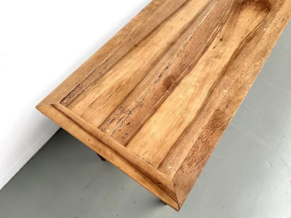 Table de ferme en noyer massif, années 50