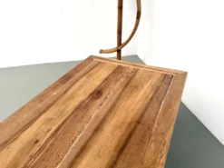 Table de ferme en noyer massif, années 50