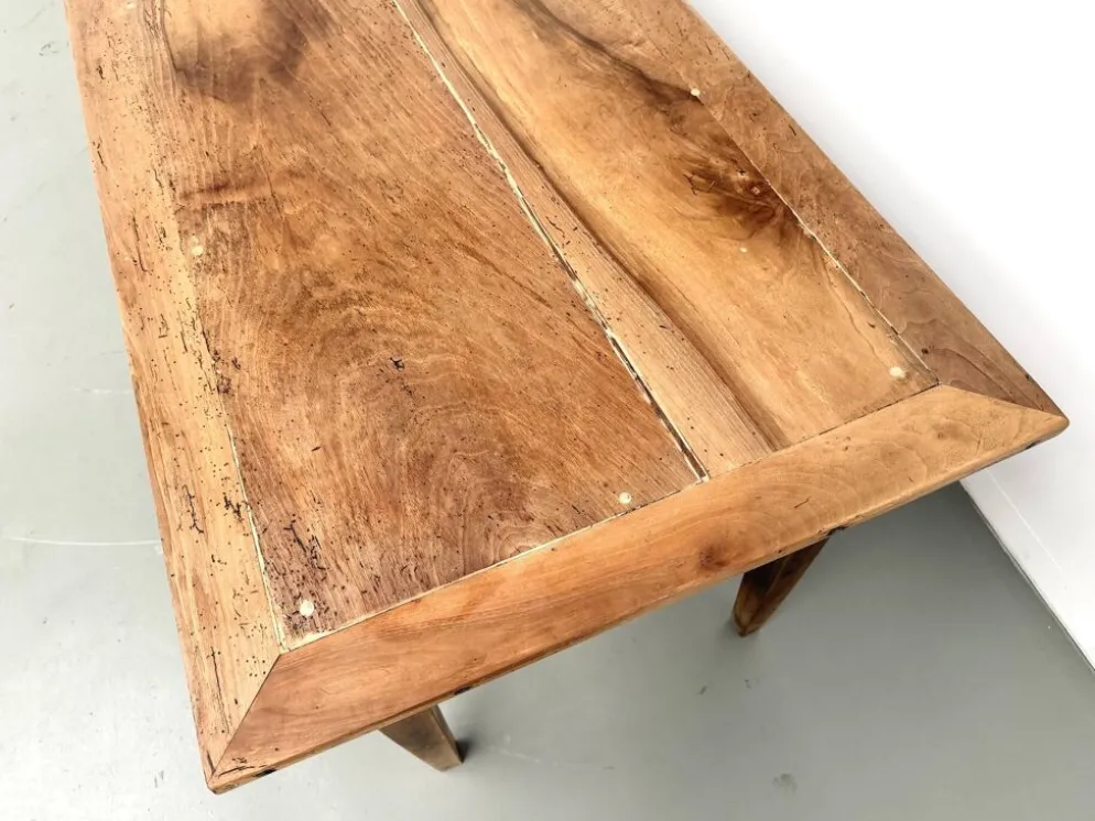 Table de ferme en noyer massif, années 50