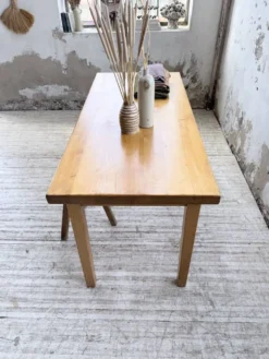 Table de ferme en orme massif 150cm