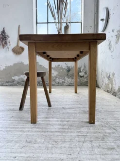 Table de ferme en orme massif 150cm