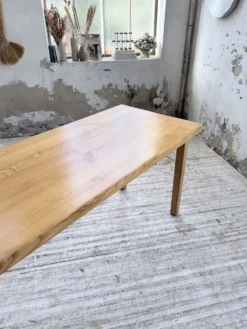 Table de ferme en orme massif 150cm