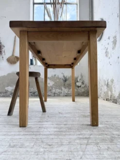 Table de ferme en orme massif 150cm