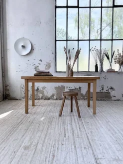 Table de ferme en orme massif 150cm