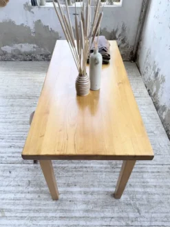 Table de ferme en orme massif 150cm