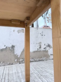 Table de ferme en orme massif 150cm