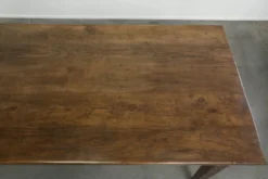 Table de ferme française du 19ème siècle en chêne avec 2 tiroirs.