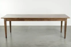 Table de ferme française du 19ème siècle en chêne avec 2 tiroirs.