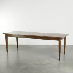Table de ferme française du 19ème siècle en chêne avec 2 tiroirs.