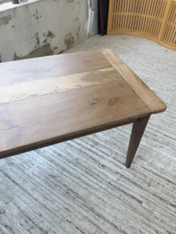 Table de ferme noyer pieds fuseaux 1950