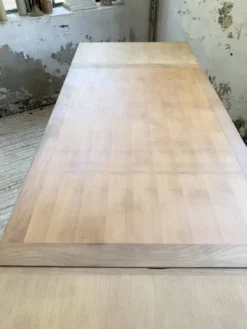 Table de ferme noyer à rallonges 150-250cm
