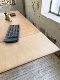 Table de ferme noyer à rallonges 150-250cm