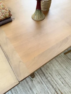 Table de ferme noyer à rallonges 150-250cm