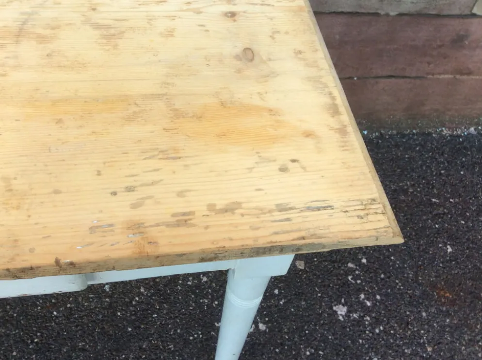 Table de ferme ou bistrot vintage 1920 brasserie france shabby chic