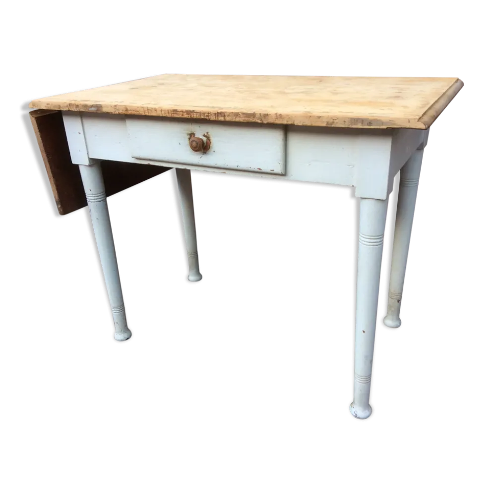 Table de ferme ou bistrot vintage 1920 brasserie france shabby chic