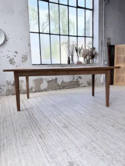 Table de ferme pitchpin 2 x 1 m années 1950