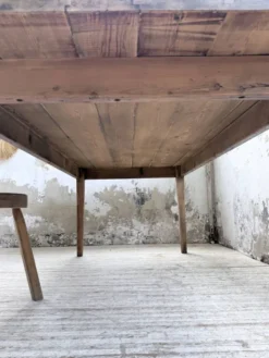 Table de ferme pitchpin 2 x 1 m années 1950