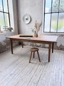 Table de ferme pitchpin 2 x 1 m années 1950