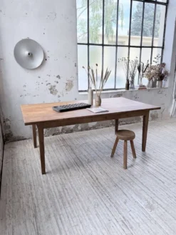 Table de ferme pitchpin 2 x 1 m années 1950